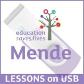 Set of Mende educational lessons on USB