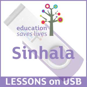 Set of free lessons in Sinhala on USB